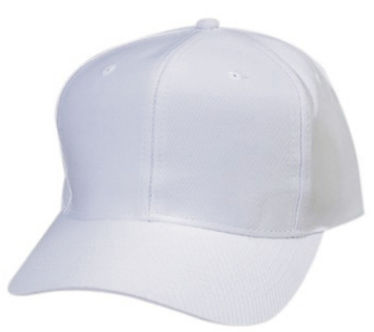 White Dad Cap or Hat Unstructured - 0174-39