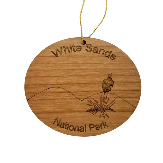 White Sands National Park New Mexico Wood Ornament Handmade in USA Souvenir - 15576