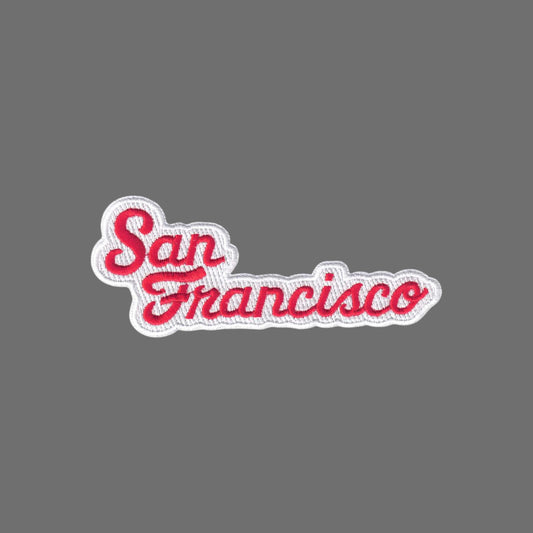 San Francisco Red Script Text Patch - 4020-36/39