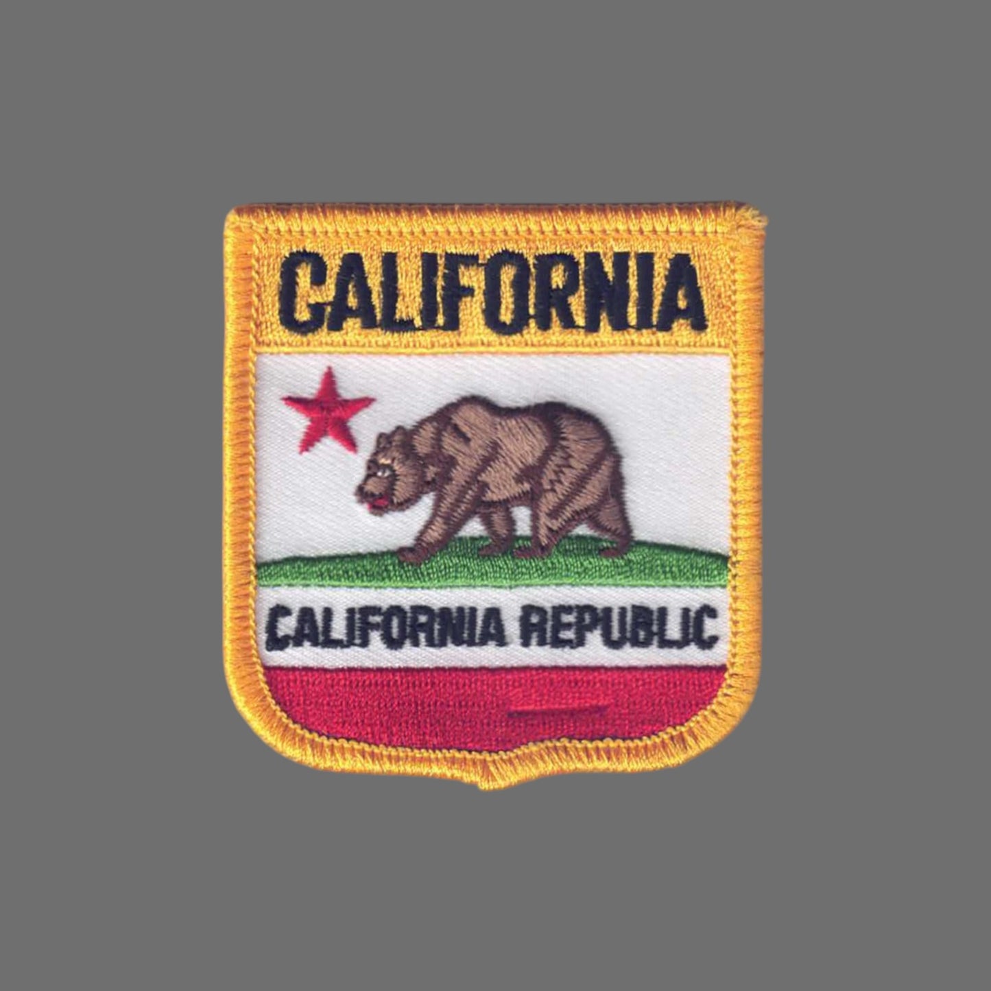 CALIFORNIA REPUBLIC Med Flag Shield Patch - 1205CR