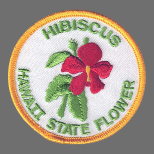 Hawaii Hibiscus State Flower Souvenir Patch - 1575