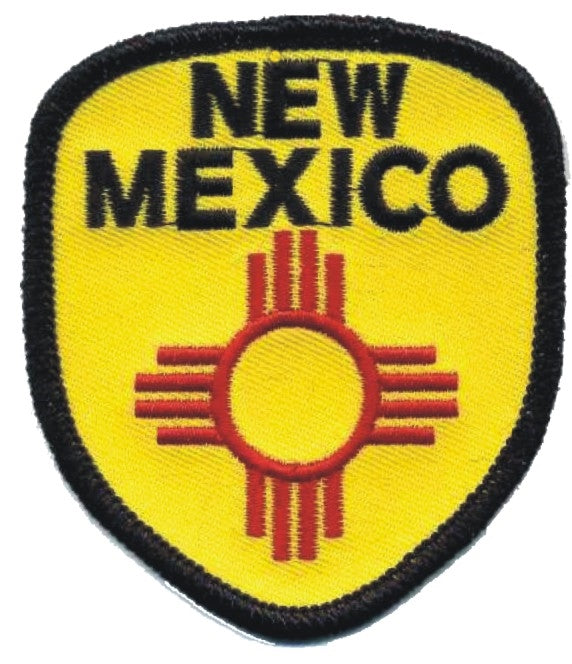 NEW MEXICO zia shield souvenir embroidered patch