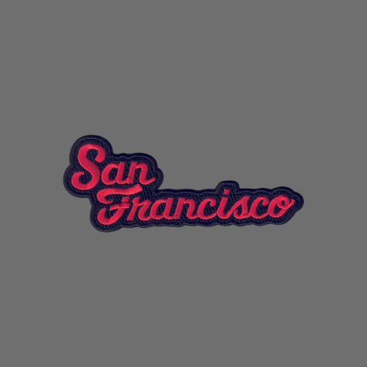 San Francisco Red Black Script Patch - 4020-36/01