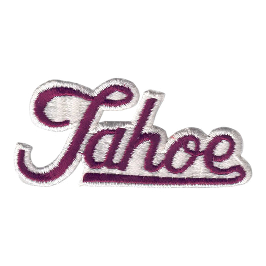 Vintage Tahoe Script Patch Maroon - 4203-29/39