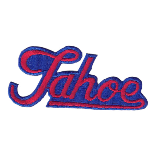 Vintage Tahoe Script Patch Red - 4203-36/11