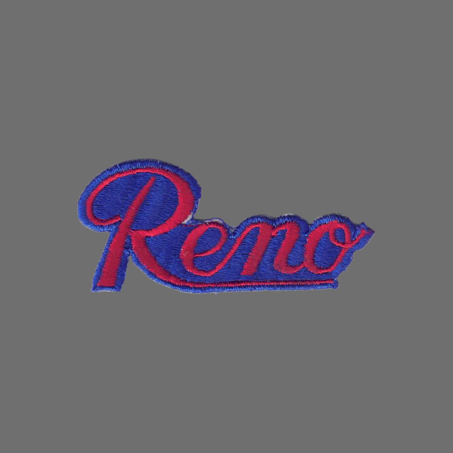 Reno Script Patch Red on Blue - 5002-36/11
