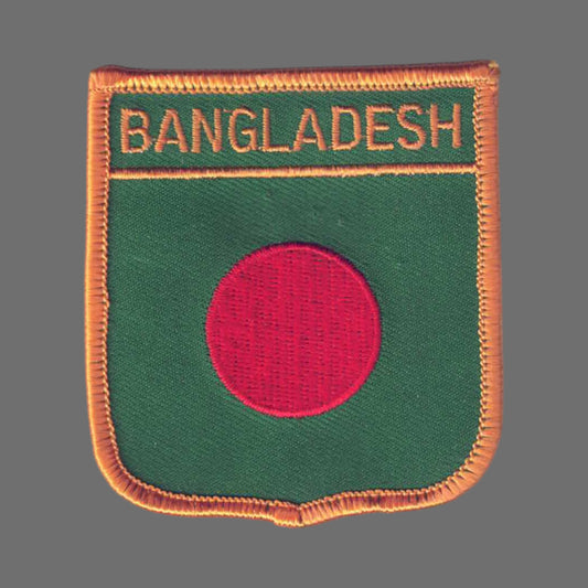 BANGLADESH Country Flag Shield Patch - 6063
