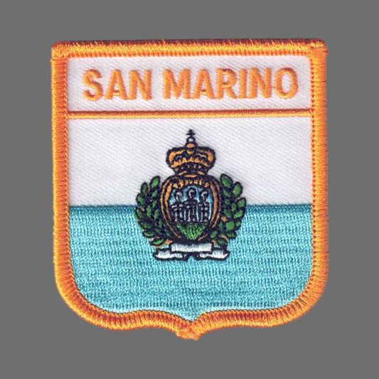 SAN MARINO Country Flag Shield Patch - 6065