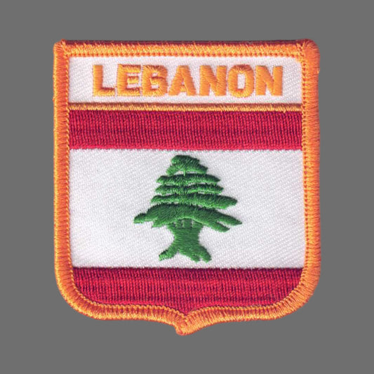 LEBANON Flag Shield Patch - 6481