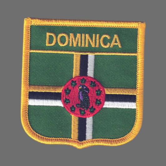 DOMINICA Flag Shield Patch - 6803