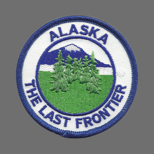 ALASKA THE LAST FRONTIER souvenir embroidered patch - AK-48