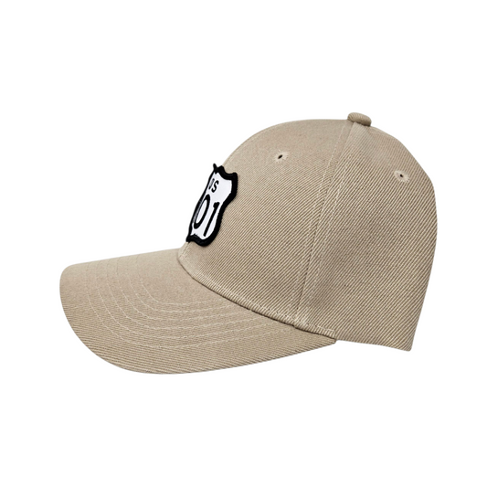 US 101 Patch 2" on Basic Khaki Cap Or Hat - H1062