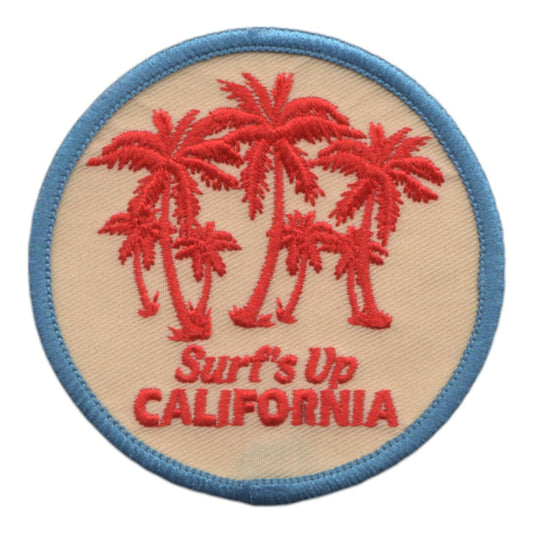California Patch – Surfs Up Surfing Palm Trees - 10581