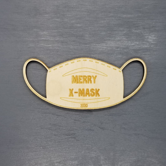Mask Ornament - Remembering 2020 Ornament - Covid Ornament - Handmade Wood Christmas Ornament Pandemic