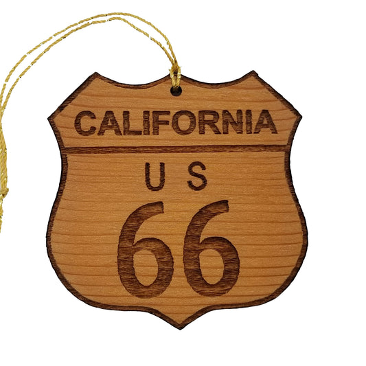 California Route 66 Ornament - Made in USA Souvenir - 15024