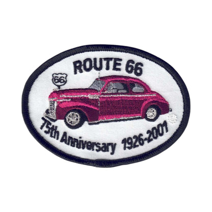 75th Anniversary 1926-2001 Route 66 Souvenir Patch - 0066-75