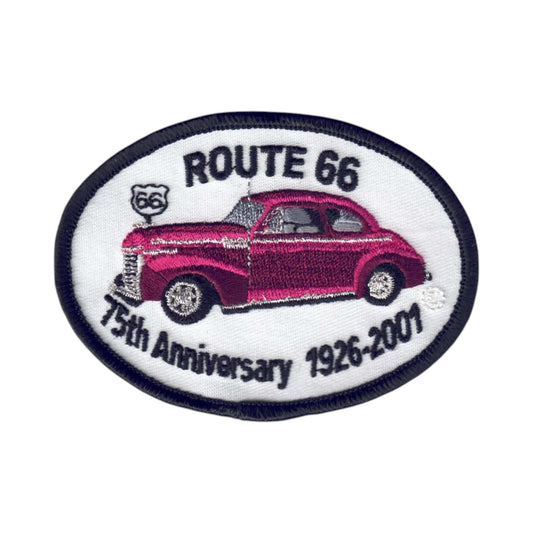 75th Anniversary 1926-2001 Route 66 Souvenir Patch - 0066-75
