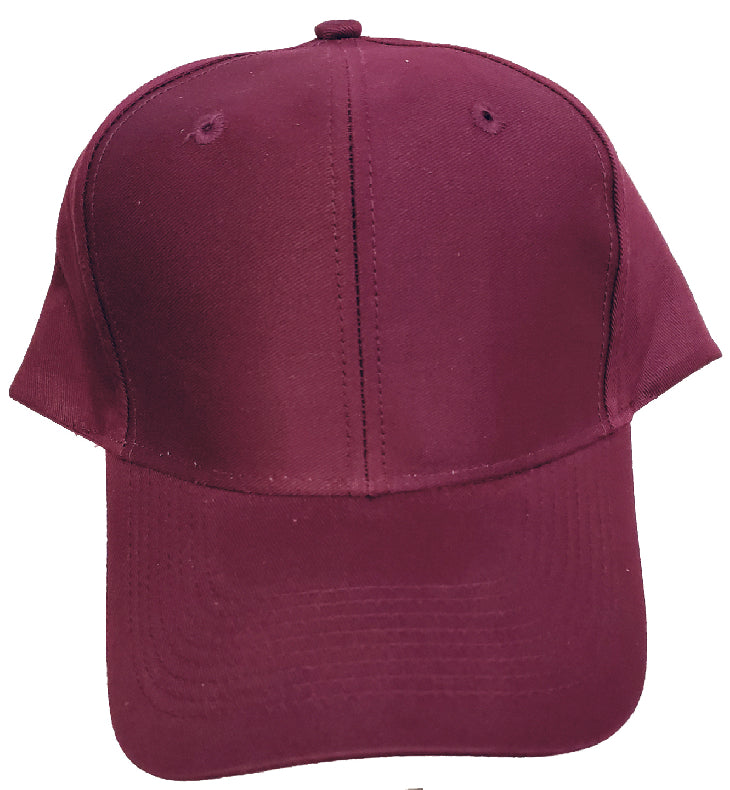 Maroon Basic Baseball Cap or Hat - 0124-29