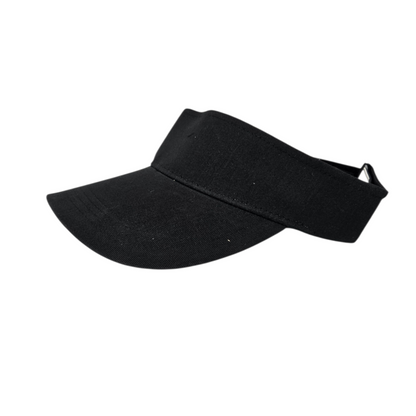 Black Visor Hook & Loop Belt Adjustable - 0151-01