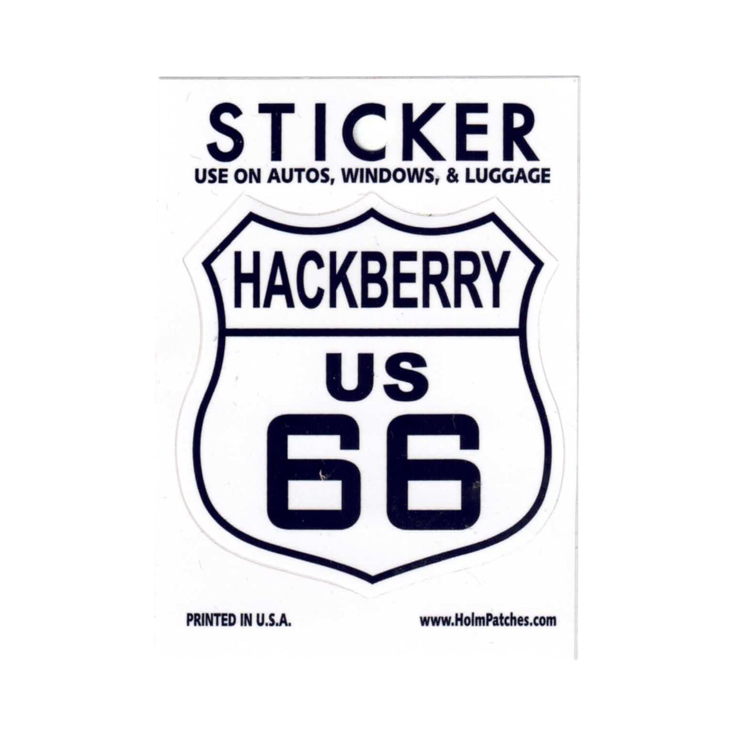 Hackberry US 66 sticker - 0450-66HACKBERRY