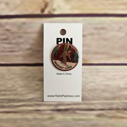 BIGFOOT LIVES Hat Pin Carded - 0475-1218