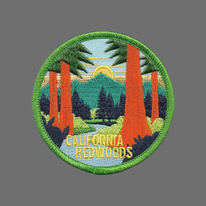California Redwoods Circle Patch - 10608