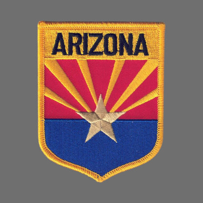 ARIZONA LG Flag Shield Souvenir Patch - 1102