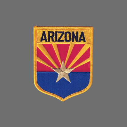 ARIZONA LG Flag Shield Souvenir Patch - 1102