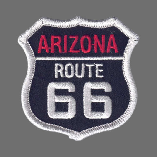 ARIZONA ROUTE 66 Black Souvenir Patch - 1116-01