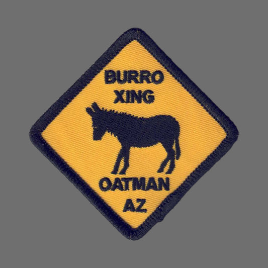 Oatman Arizona Burro Crossing Souvenir Patch - 1145