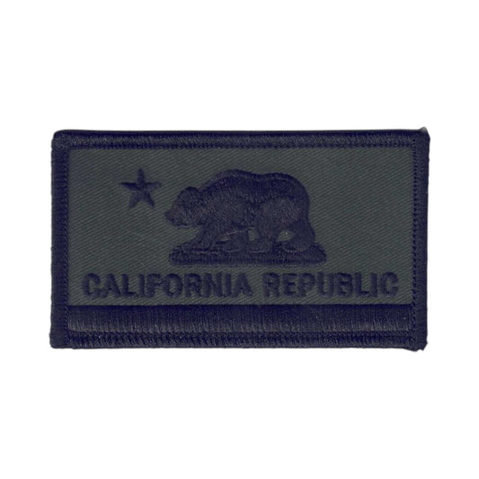 CALIFORNIA REPUBLIC Flag Olive Drab Patch - 1204-OD