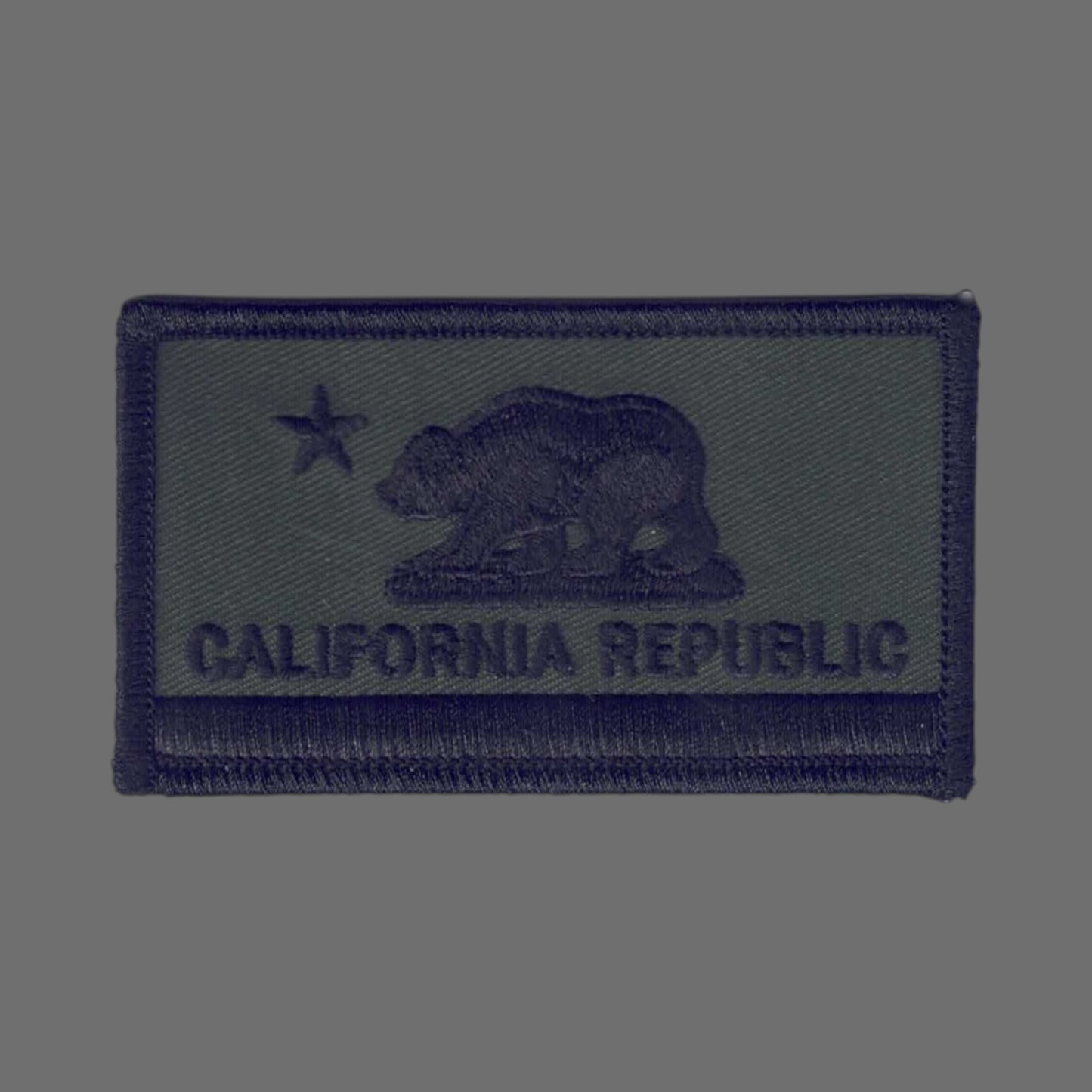 CALIFORNIA REPUBLIC Flag Olive Drab Patch - 1204-OD