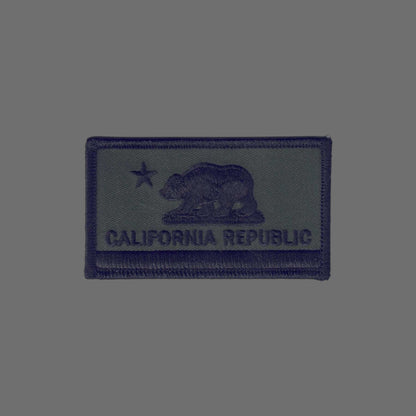 CALIFORNIA REPUBLIC Flag Olive Drab Patch - 1204-OD