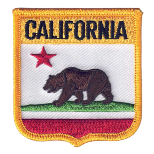 CALIFORNIA Medium Flag Shield Patch - 1205