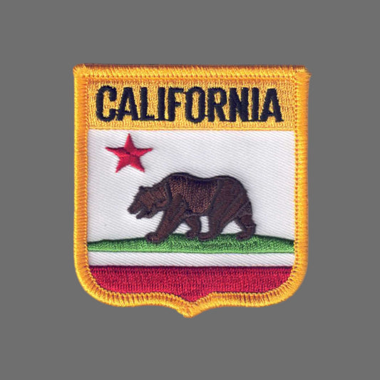 CALIFORNIA Medium Flag Shield Patch - 1205
