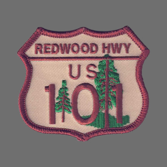 REDWOOD HWY US 101 Souvenir Patch- 1208