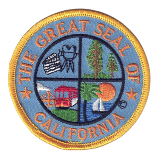 CALIFORNIA CA State Seal Souvenir Patch - 1230