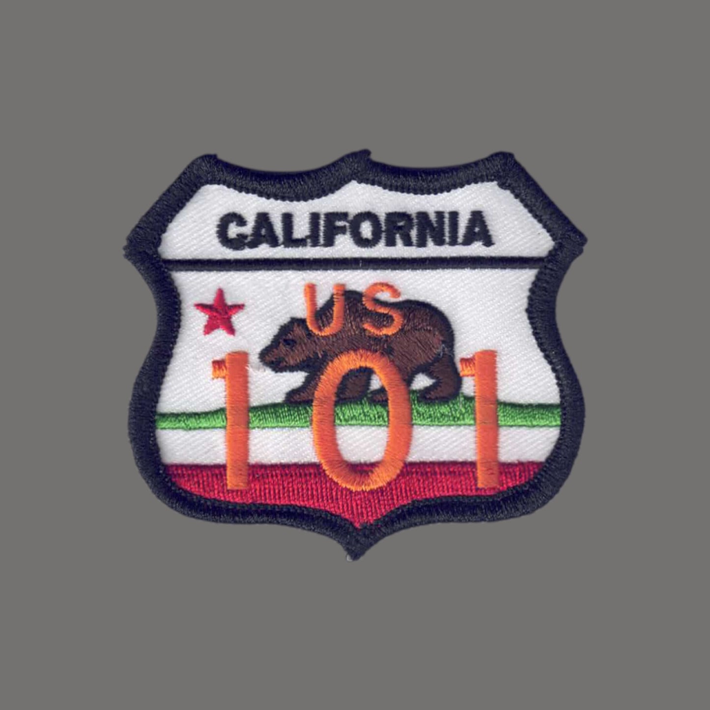 CALIFORNIA US 101 CA Bear Flag Patch - 1238