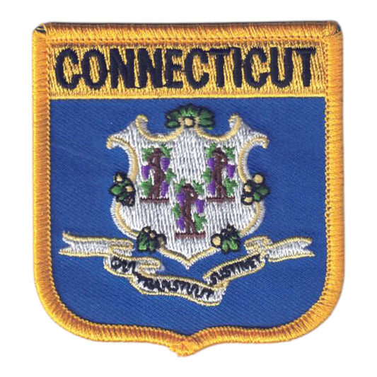 CONNECTICUT Med Flag Shield Patch - 1305