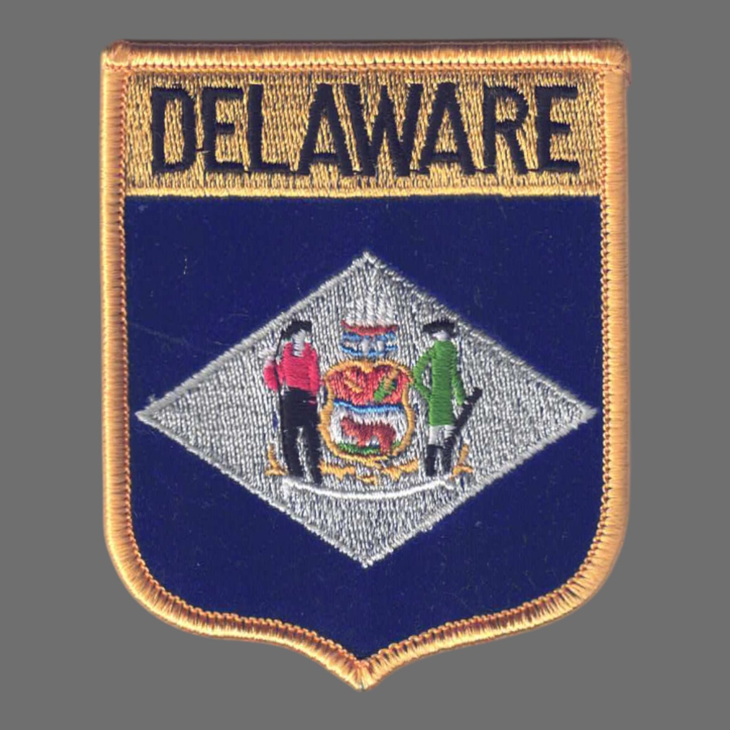 DELAWARE Large Flag Shield Patch - 1352