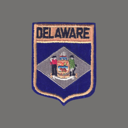 DELAWARE Large Flag Shield Patch - 1352