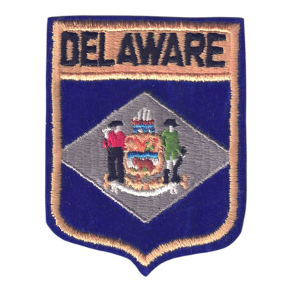 DELAWARE Large Flag Shield Patch - 1352