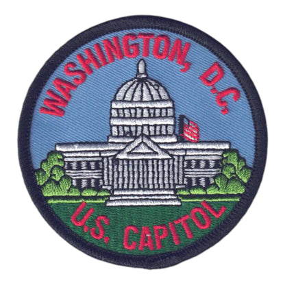 WASHINGTON D.C. U.S. CAPITOL Iron On Embroidered Patch - 1411
