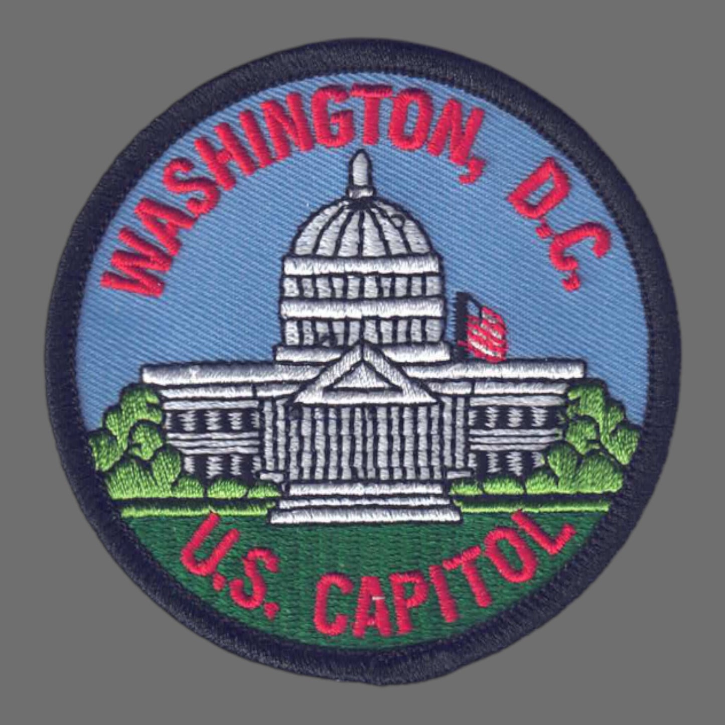 WASHINGTON D.C. U.S. CAPITOL Iron On Embroidered Patch - 1411