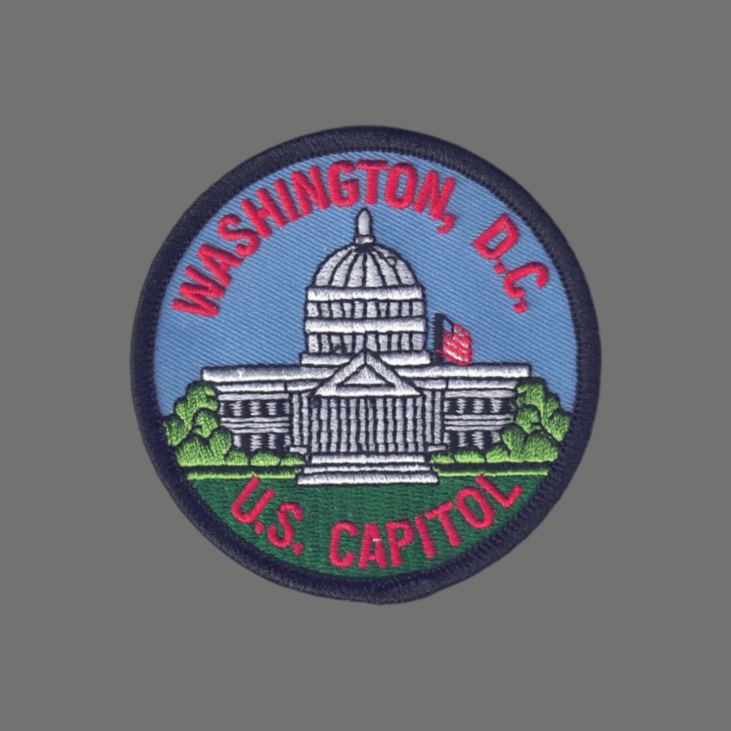 WASHINGTON D.C. U.S. CAPITOL Iron On Embroidered Patch - 1411