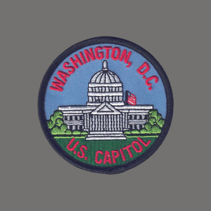 WASHINGTON D.C. U.S. CAPITOL Iron On Embroidered Patch - 1411