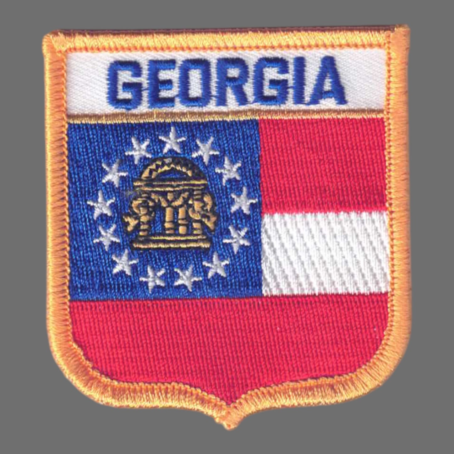 GEORGIA Med Flag Shield Souvenir Patch - 1505