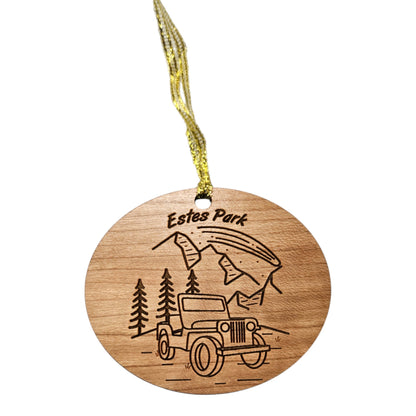 Estes Park Ornament - 4 Wheeling SUV - Colorado Souvenir - 15317