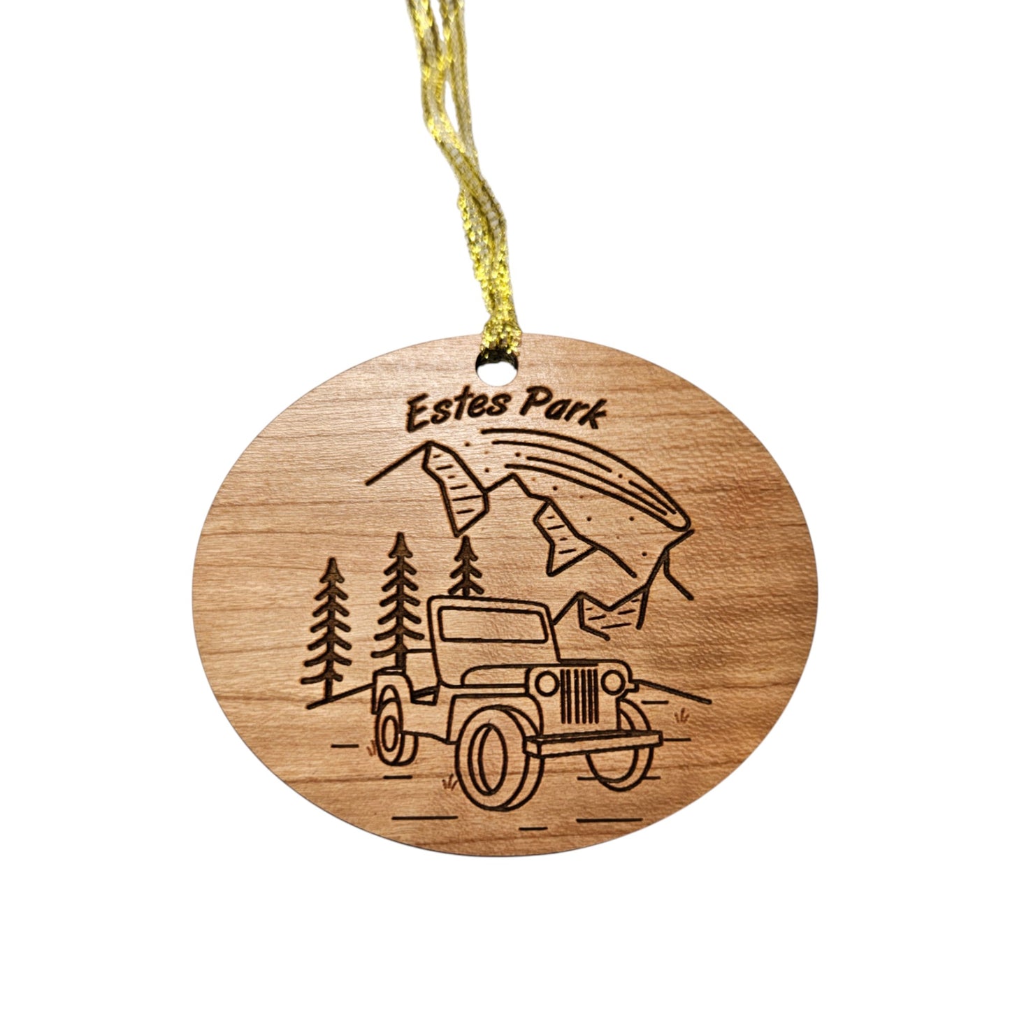 Estes Park Ornament - 4 Wheeling SUV - Colorado Souvenir - 15317