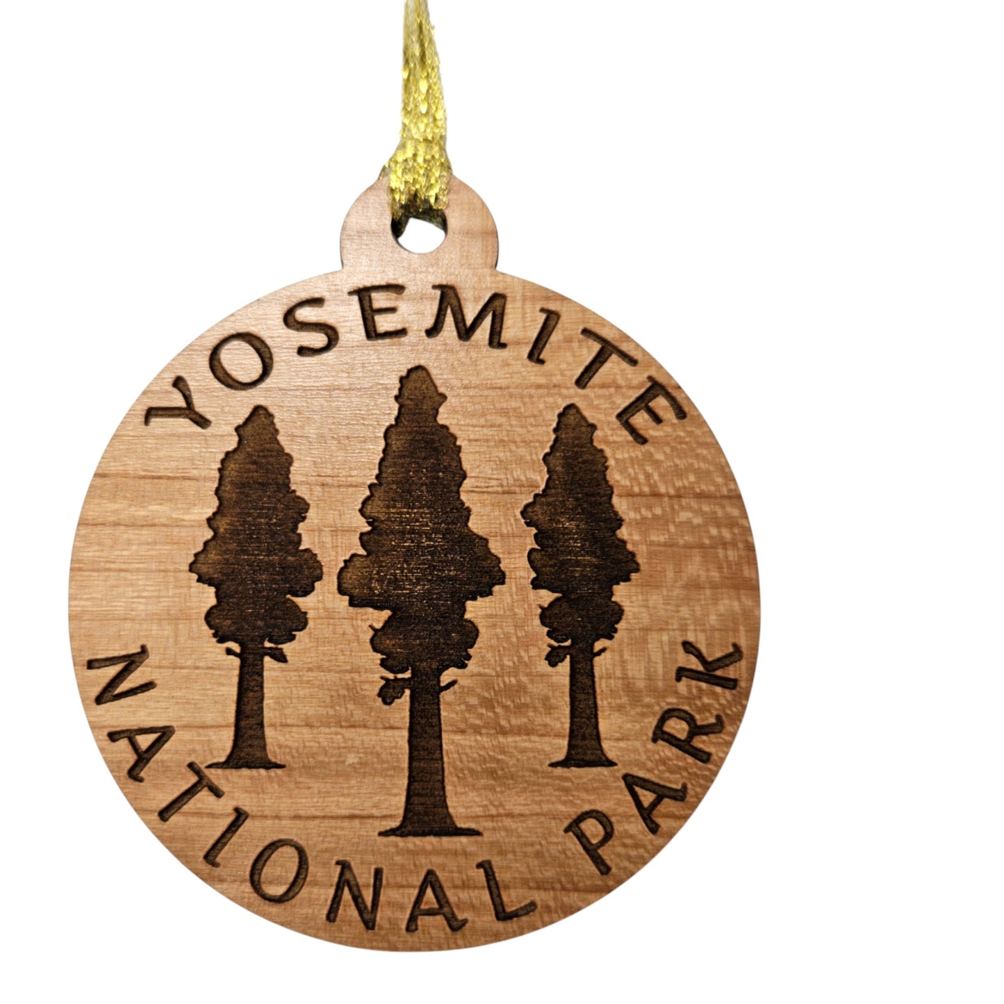 Yosemite National Park Wood Ornament Giant Trees 3 Trees  - 15689